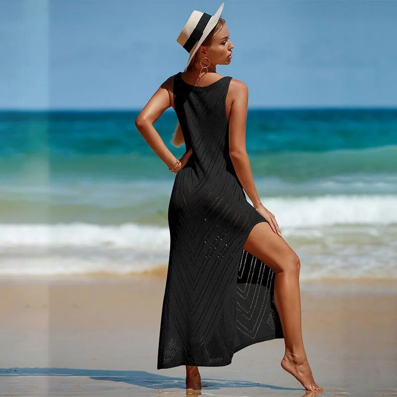 Saída de Praia Vestido Midi em Laise Dara